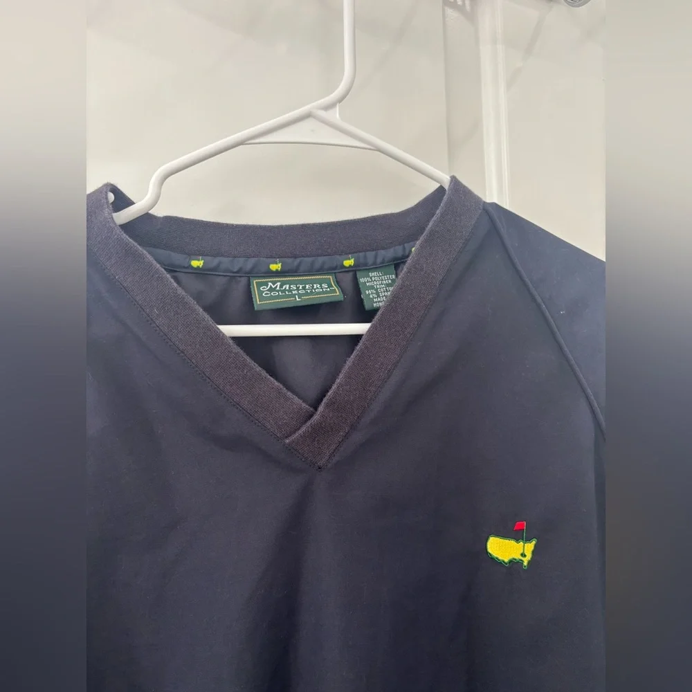 Masters Collection Golf V-Neck Pullover Windbreaker Jack men’s large - Picture 3 of 6